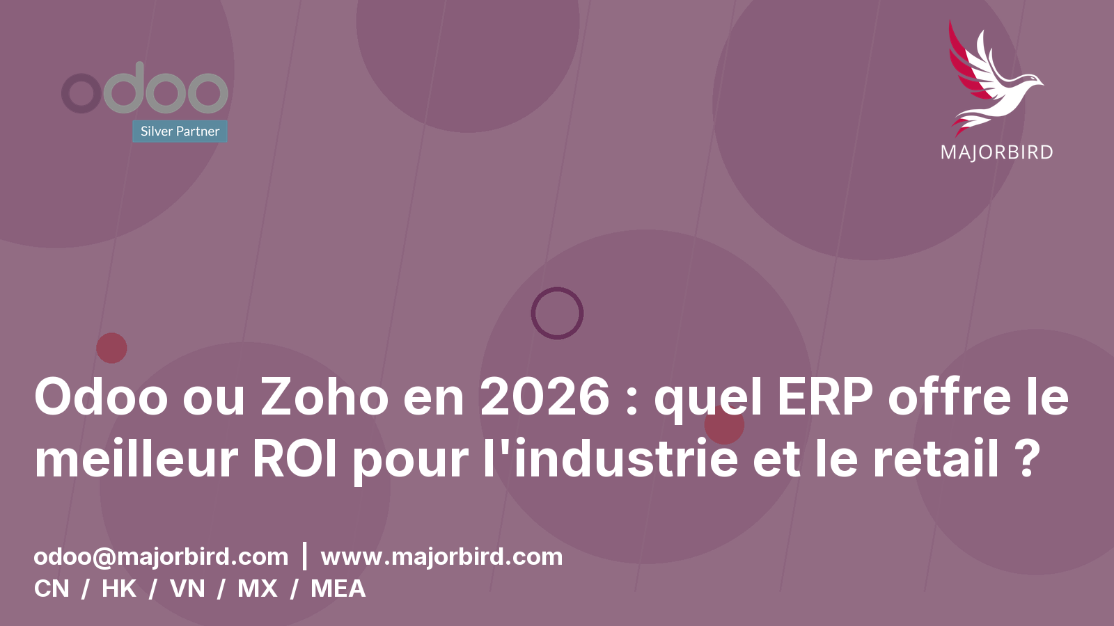 Odoo ou Zoho en 2026 : quel ERP offre le meilleur ROI pour l'industrie et le retail ?