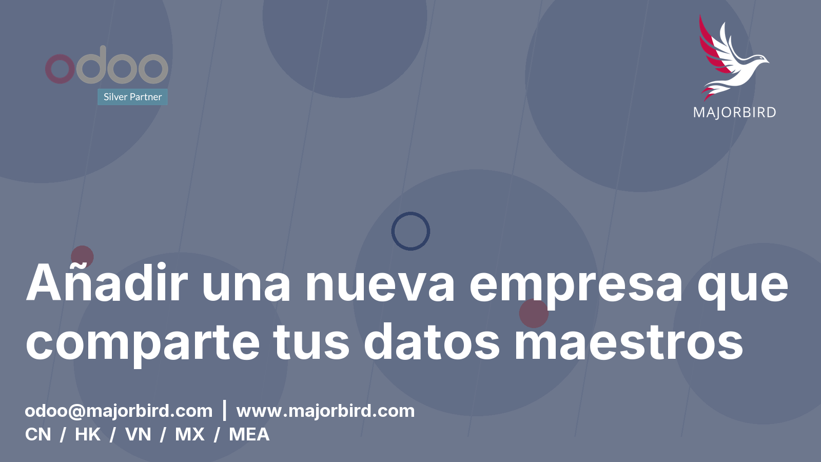 Añadir una nueva empresa que comparte tus datos maestros