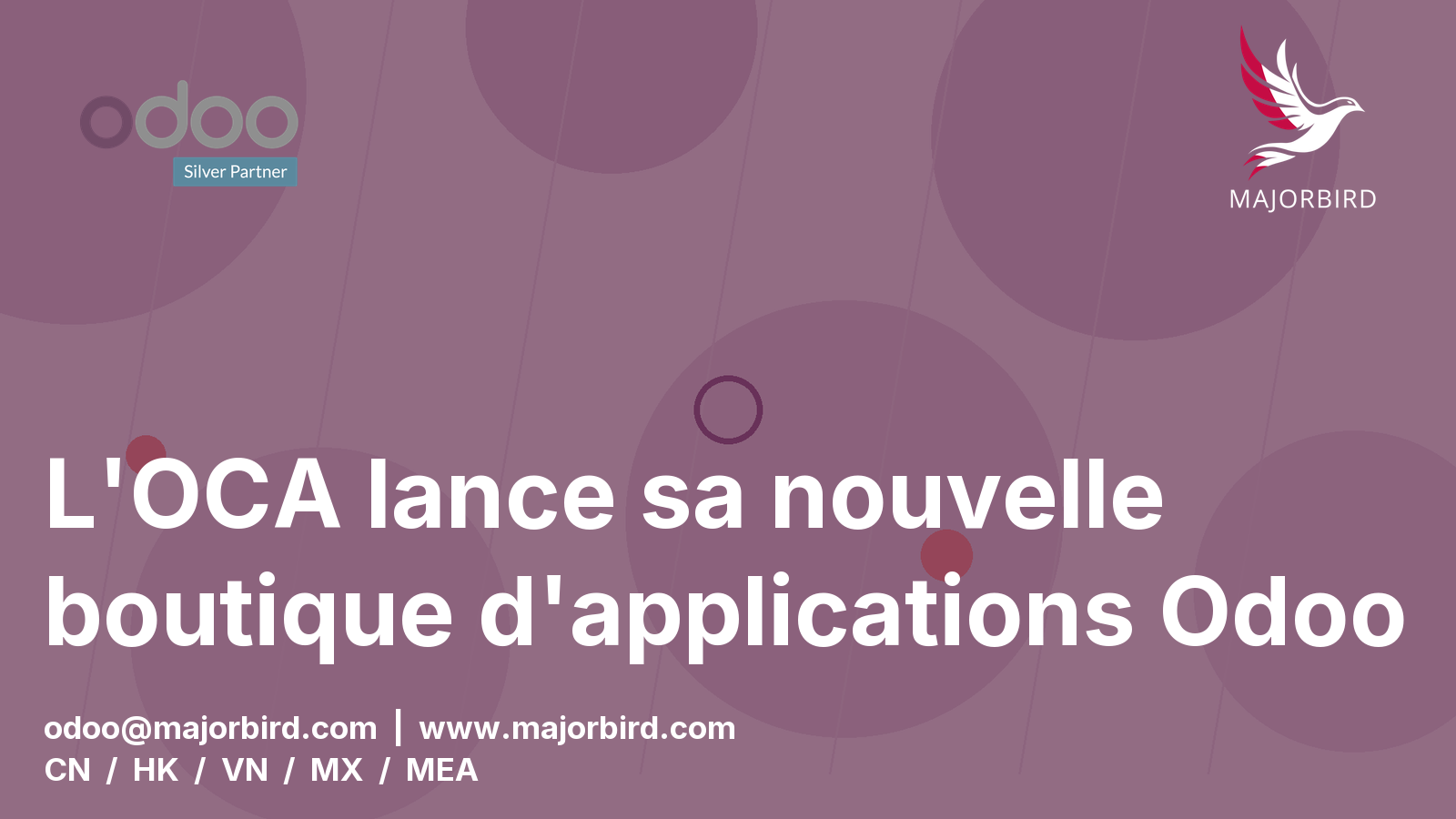 L'OCA lance sa nouvelle boutique d'applications Odoo