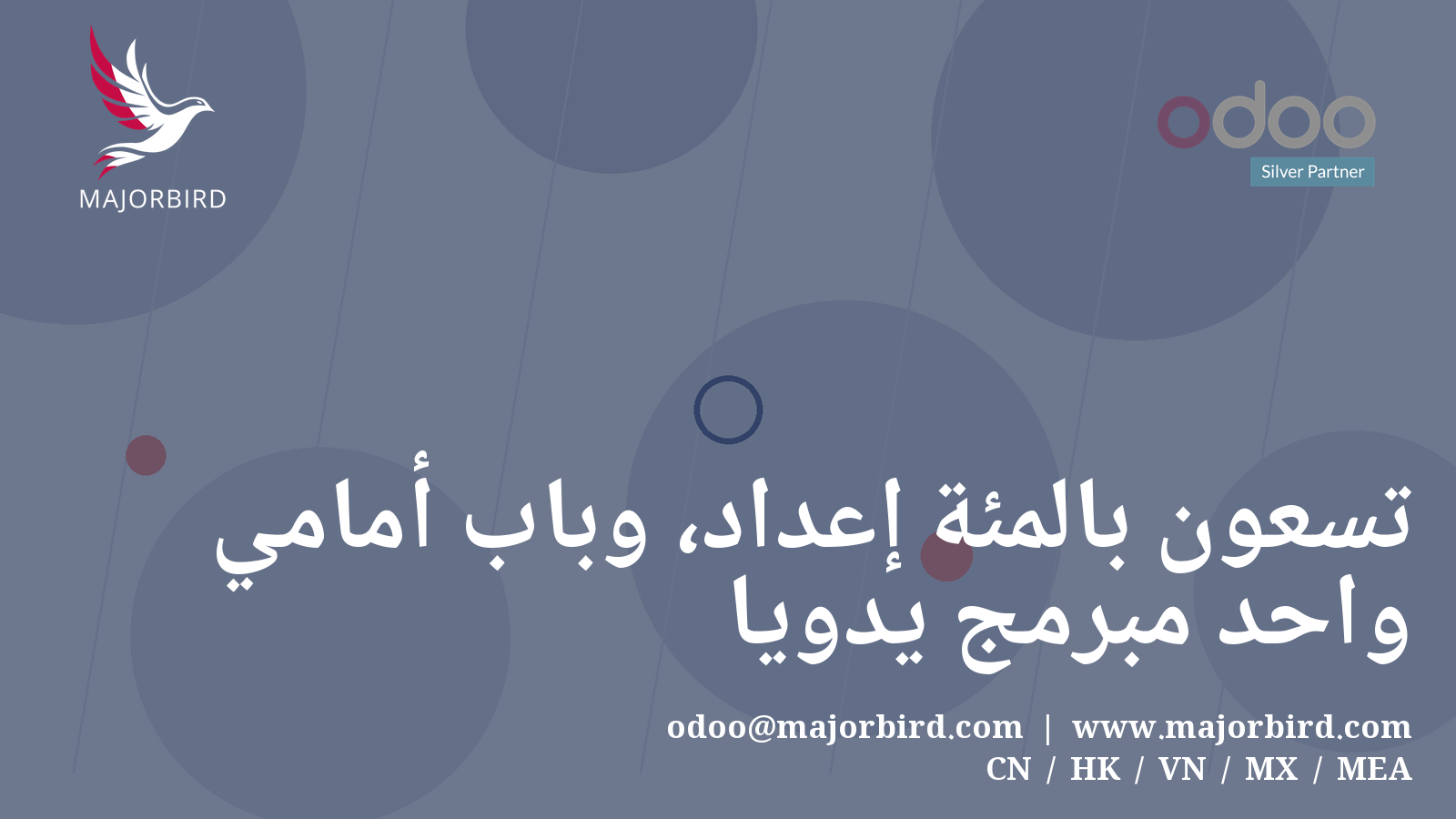 تسعون بالمئة إعداد، وباب أمامي واحد مبرمج يدويًا