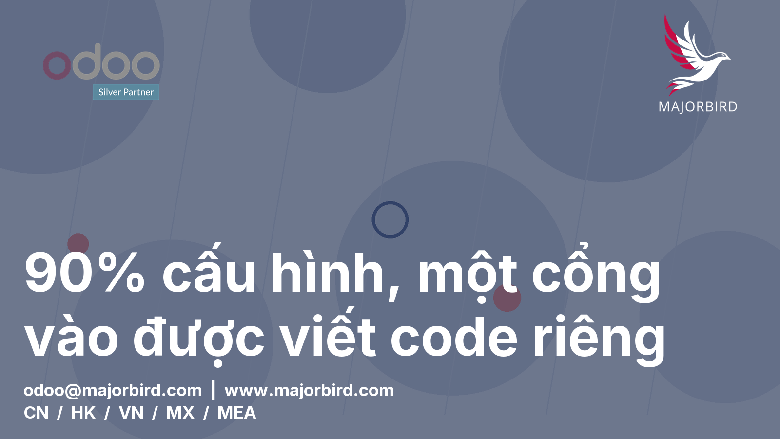 90% cấu hình, một cổng vào được viết code riêng