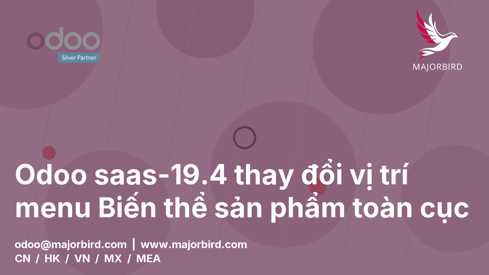 Odoo saas-19.4 thay đổi vị trí menu Biến thể sản phẩm toàn cục