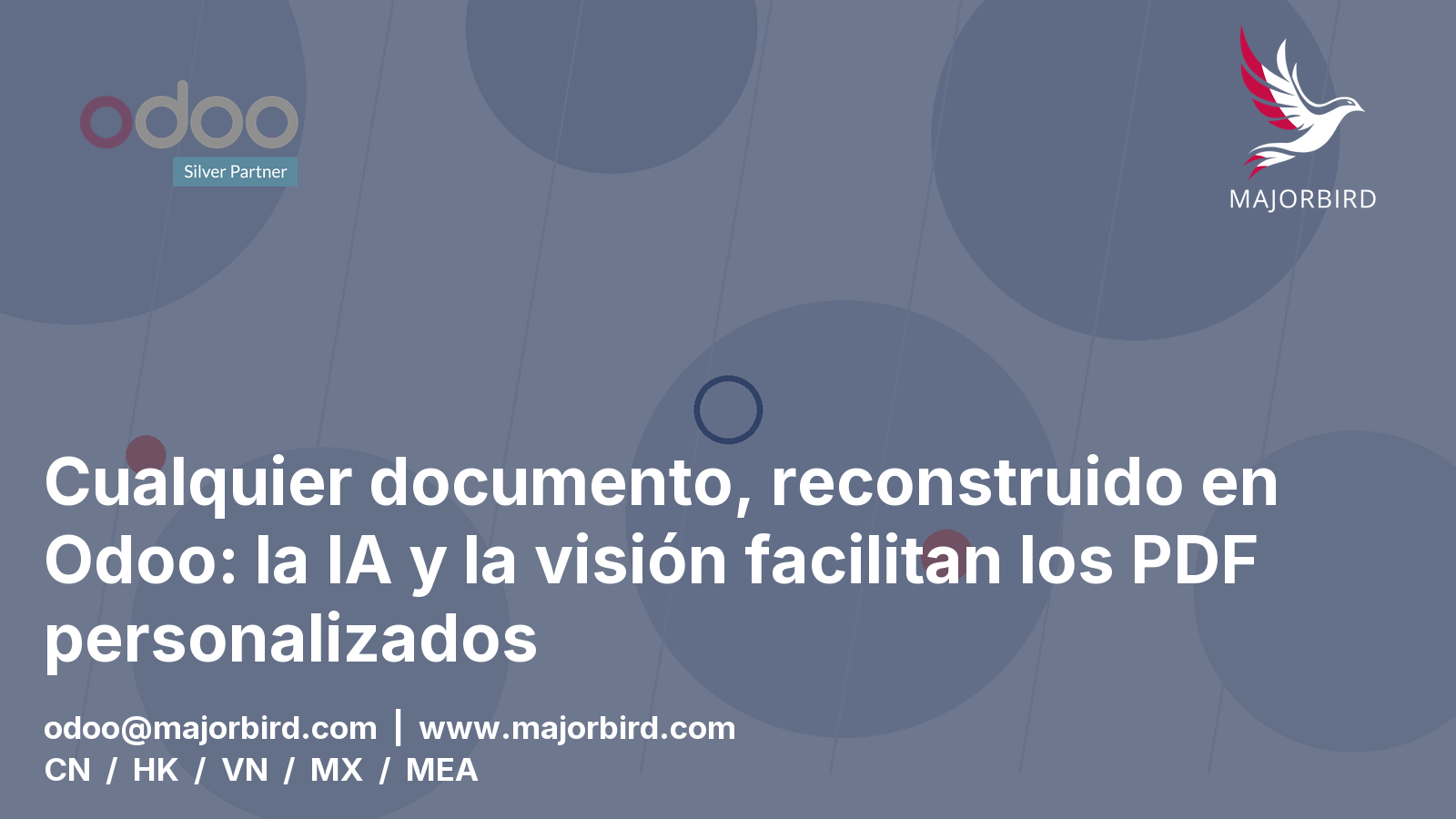 Cualquier documento, reconstruido en Odoo: la IA y la visión facilitan los PDF personalizados