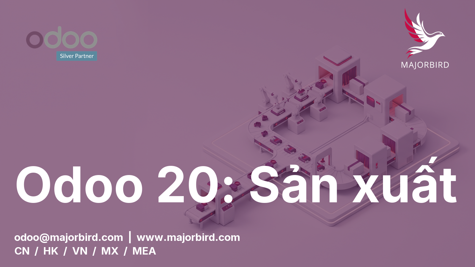 Odoo 20 Sản xuất: Sản xuất liên tục, tách lệnh sản xuất và các chế độ xem kế hoạch mới